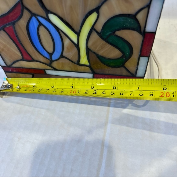 Special Times Genuine Stained Glass Lighted toy box Vintage working no box - Picture 6 of 15